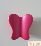LITTLE-BUNNY set van 2 deurknoppen vlinder roze