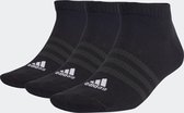 adidas Sportswear Dunne en Lichte Sportswear Korte Sokken 3 Paar - Unisex - Zwart - 37-39