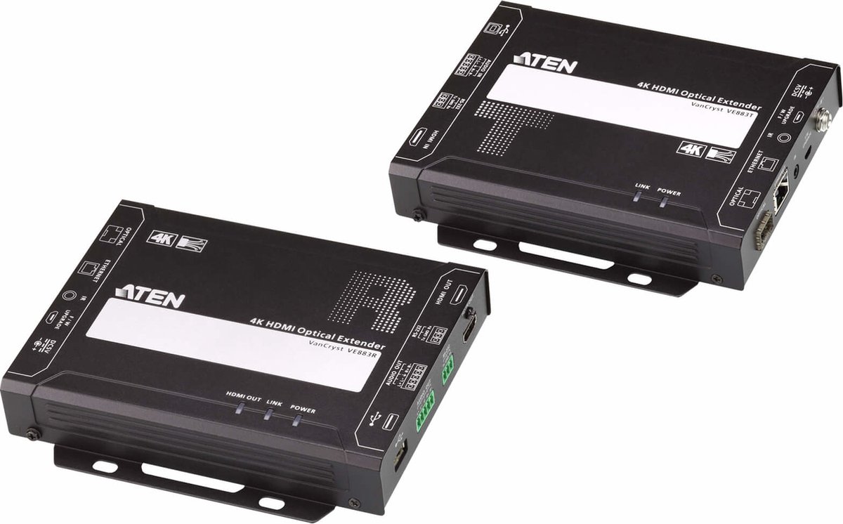 ATEN 4K HDMI optische verlenger (4K bij 300 m (K1, MM) / 10 km (K2, SM))