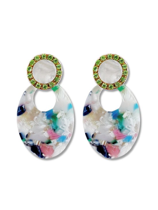 Zatthu Jewelry - N23SS623 - Boucles d'oreilles déclaration Lavi multicolore