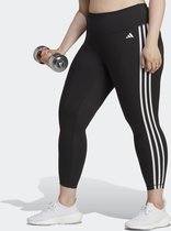 adidas Performance Train Essentials 3-Stripes High-Waisted 7/8 Leggings (Plus Size) - Dames - Zwart- 2X