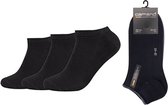 Camano Ca-soft Sneaker Sokken en Enkelsokken Unisex 3 PACK 35/38 Zwart Naadloos en zonder knellende elastiek