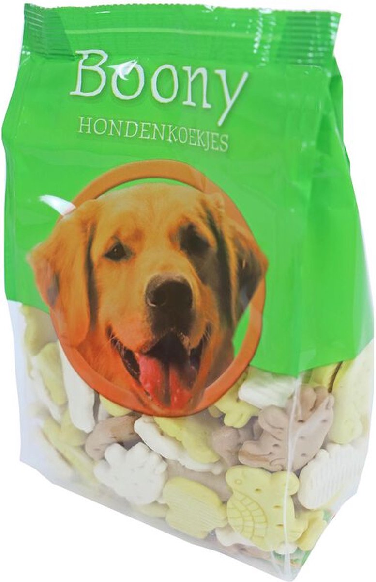 Boony hondenkoekjes animal mix vanille 350 gram