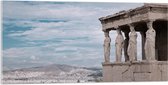 Acrylglas - Uitzicht op Parthenon Tempel in Athene, Griekenland - 100x50 cm Foto op Acrylglas (Wanddecoratie op Acrylaat)