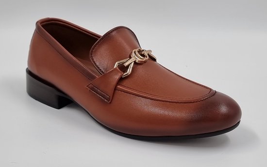 FLEX - Chaussures Homme - Chaussures à enfiler Homme - Mocassins Homme - Mustard - Taille 40 - Cuir Véritable