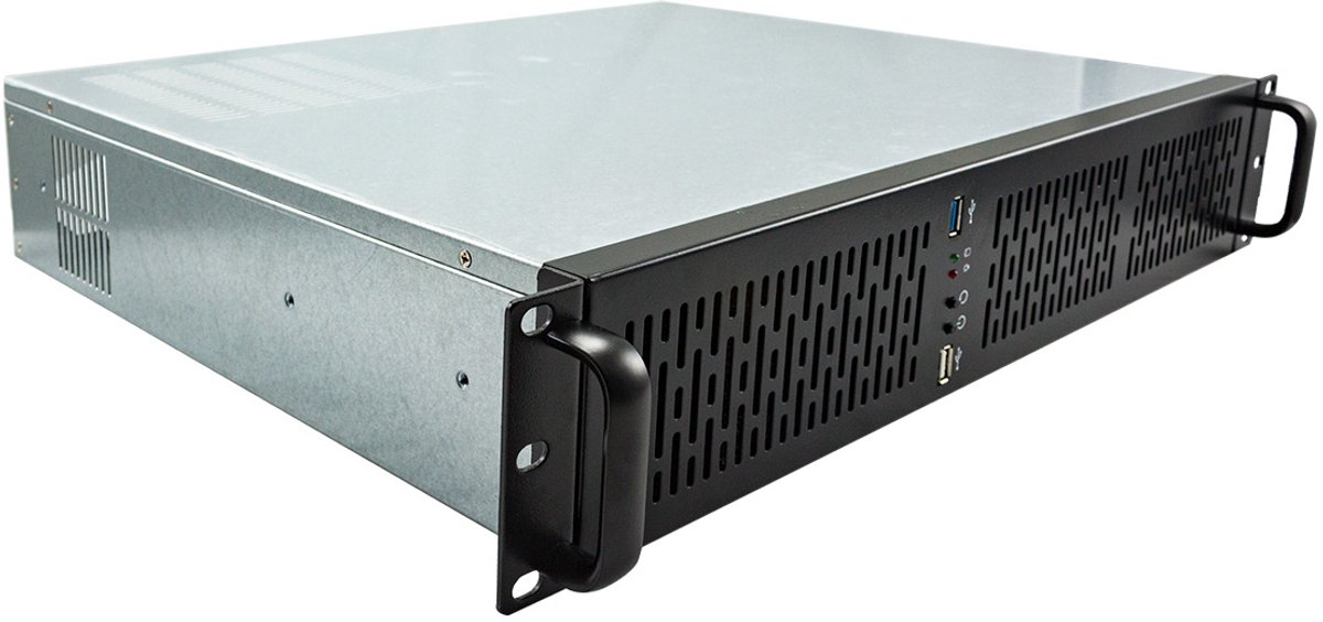 UNYKAch 2U 19″ UK 2129 Rack Zwart, Zilver