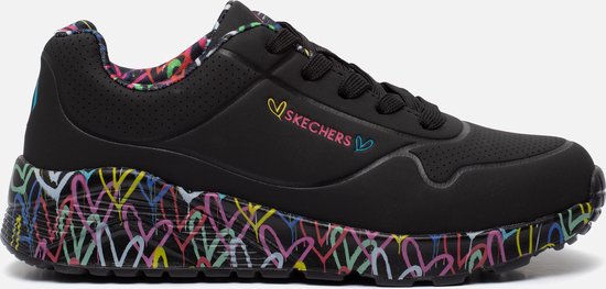 Skechers Uno Lite Sneakers zwart Textiel - Dames - Maat 38