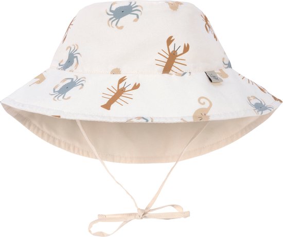 Lässig Hat Chapeau de soleil avec protection UV Splash & Fun Sea Animals laiteux, 19-36 mois. Taille 50/51