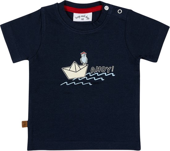 Frogs and Dogs-Pirate T-shirt Ahoy-Navy - Maat 86