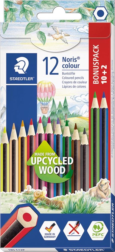 Pack de 5 crayons à papier Staedtler Noris HB + 1 gomme offerte