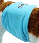 Hondenluier reu - Lichtblauw - Maat XXL - Wasbaar - Verstelbaar 86-108 cm