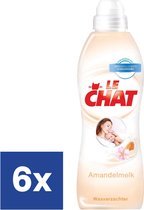 Le Chat Amandelmelk Wasverzachter ( Voordeelverpakking) - 6 x 900 ml (216 Wasbeurten)
