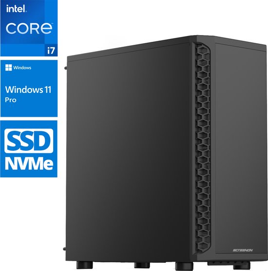 ScreenON Blue Desktop PC - Intel Core i7 - 16GB RAM - 1TB SSD - Windows ...