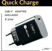 20W Adapter Usb-C - Geschikt voor o.a. iPhone en Samsung en andere merken - Universeel - 1 Stuk - USB-C Adapter - Zwart - Snellader - USB-C Stekker - Fast Charger - Oplaadblokje - Quick Charge