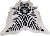 Koeienhuid vloerkleed Zebra | dikke kwaliteit koeienkleed | Ecologisch gelooide koeienvellen | Uniek gefotografeerde koeienhuiden