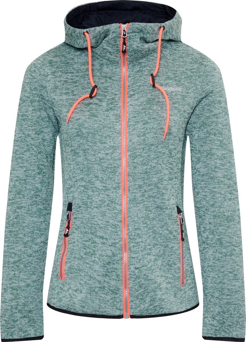 Nordberg Elise Fleece Vest Dames Melange Groen