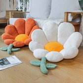 Coussin en forme de Bloem - Coussins Fleurs - Marguerite - Décoration - Tapis de sol - Design Uniek - Créatif - Canapé - Lit - Chaise