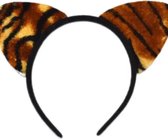 Akyol - Tijger Haarband - Tijger Oortjes - Met Oren - Diadeem - Verkleden - One size fits all - haarband voor kinderen - tijgerprintje - haarband met tijgerprint