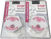 Alarme d'eau - détecteur d'eau / détecteur d'eau - 2 pièces - piles incluses