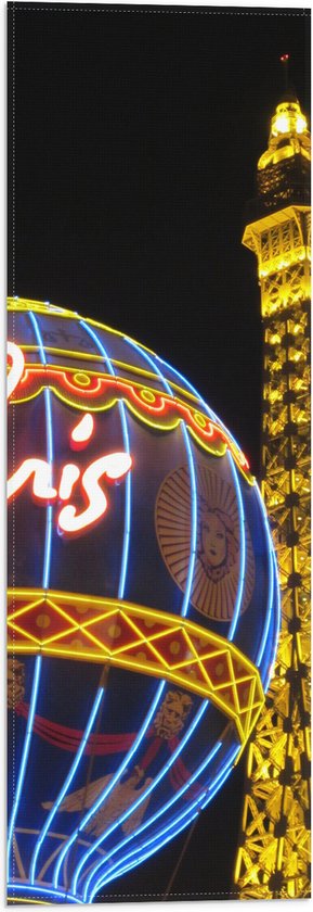 Vlag - Wolkenkrabber in Las Vegas - 20x60 cm Foto op Polyester Vlag