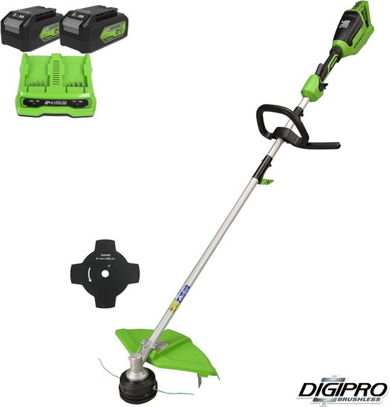  - 48 VOLT (2X24 VOLT) ACCU TRIMMER INCL 2 X ACCU EN DUALLADER GD24X2TXK4X