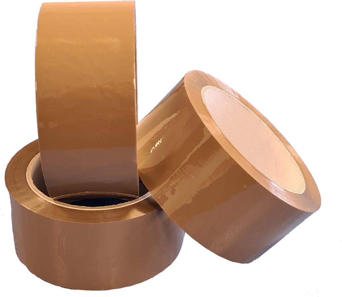 Ace Verpakkingen - Verpakkingstape - 6 rollen - PVC Tape - Solvent - Bruin - 50mm x 66 meter