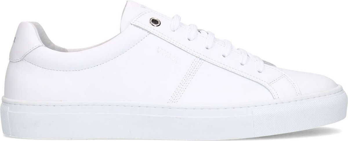 Van Lier - Heren - Witte Novara leren sneakers - Maat 43