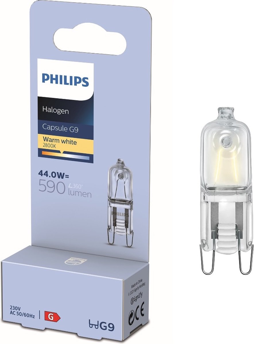 Philips EcoHalo ampoule halogène capsule G9 44W dimmable