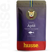 Husse Aptit Tuna - Kattenvoer Nat, Natvoer Kat, Kattenvoeding met Tonijn - 12 x 70g