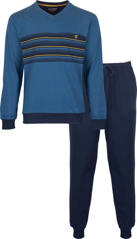 Paul Hopkins - Heren Pyjama - 100% katoen - Blauw - Maat L