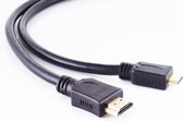 Mini HDMI - HDMI kabel - versie 1.4 (4K 30Hz) - verguld / zwart - 2 meter