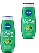 NIVEA Douchegel - Love Adventure - met Aloë Vera - 2 x 250 ml