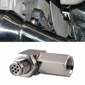 90 Graden Auto Zuurstofsensor Spacer Motorlicht CEL Check Bung Mini Katalysator M18 x 1.5