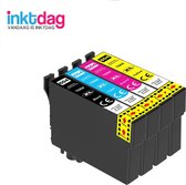 Inktdag inktcartridges - vervanging voor Epson 604XL multipack - 4 kleuren