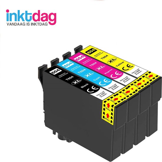 Ink Day Cartouches d'encre pour Epson 604XL, Epson 604 Multipack de 5  couleurs pour