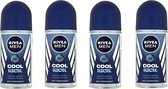 NIVEA Deo Roller - Cool Kick - 4 x 50 ml
