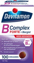 Bol.com Davitamon vitamine B-Complex Forte met Biergist en vitamine B12 - 100 Tabletten aanbieding