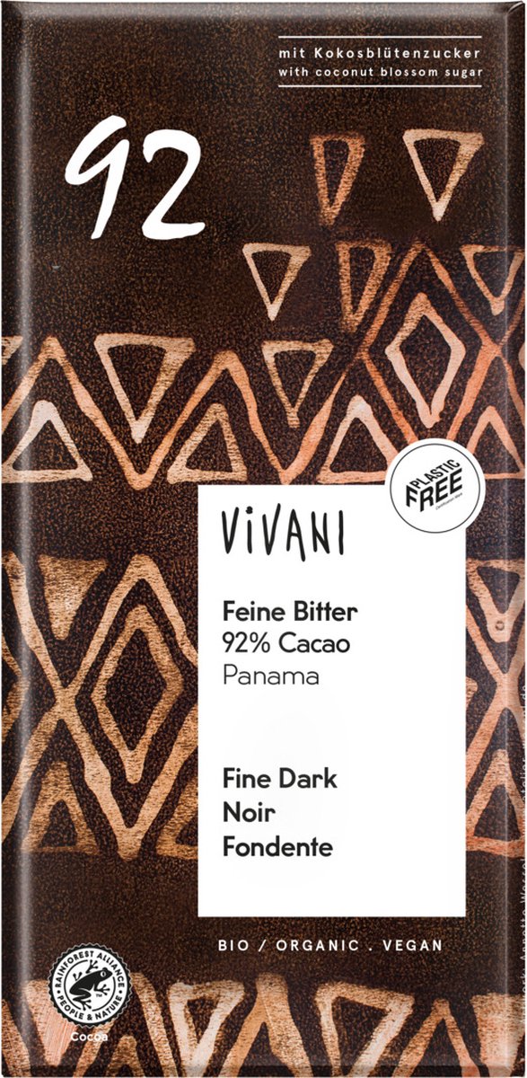 Chocolade Feine Bitter 92% Cacao 80 gr