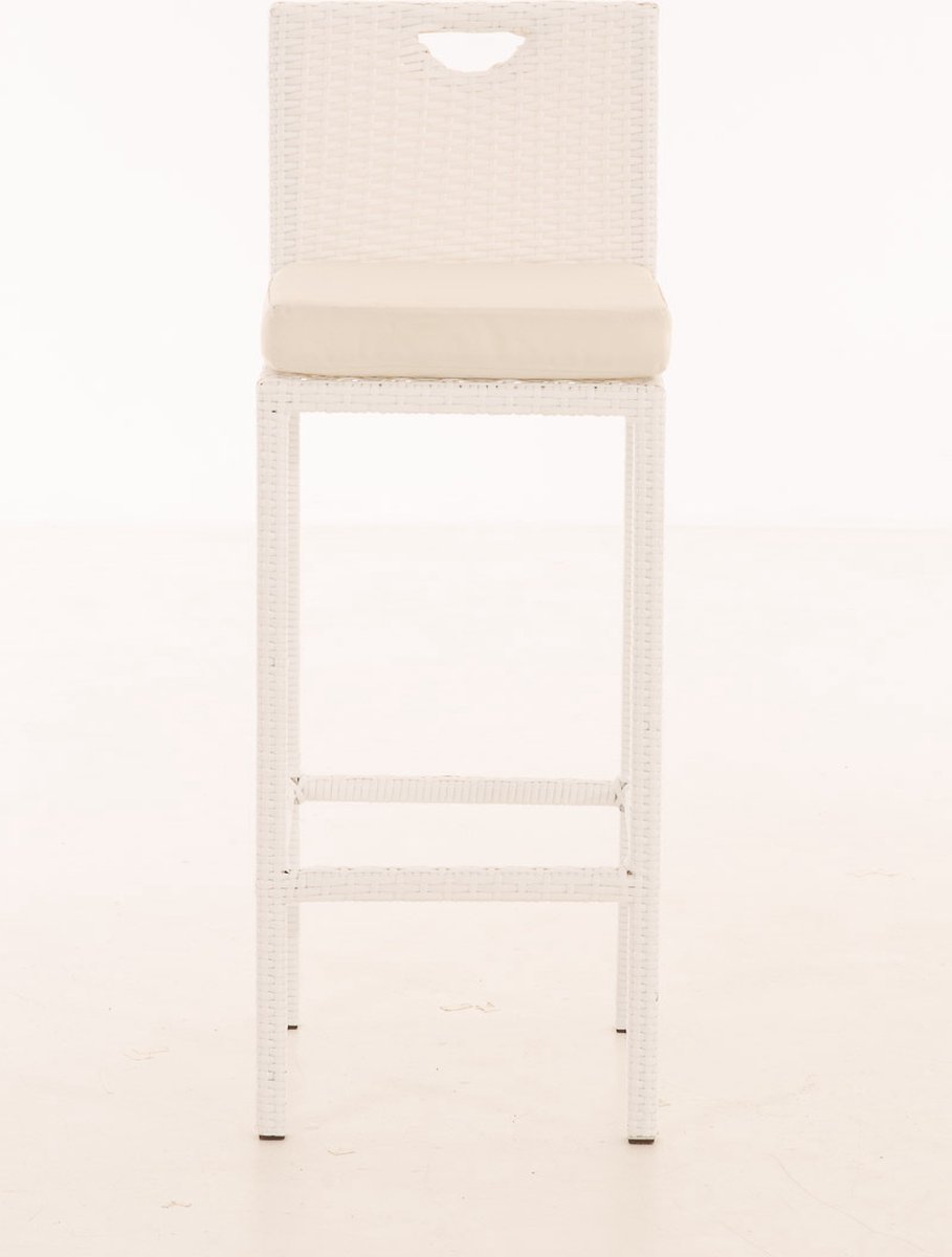 Inklapbare barkruk voor keukens, stalen frame kruk met rugleuning, baliehoogte inklapbare kruk voor ontbijt, ronde PU beklede zitting heavy-duty hoge kruk (Color : Black white, Size : 60cm/24inch