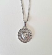 Ketting Strenght - NotsoSupermom - 60 cm - Zilver - Leeuw - Herenketting - Cadeautje voor hem -