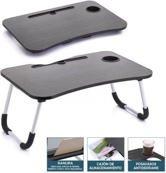 Bedtafel - Laptoptafel - Schoottafel - Zwart