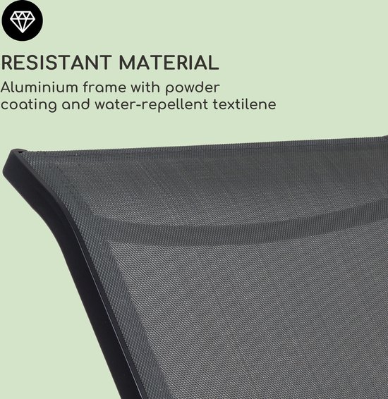 1-delige tuin ligstoel Cover met verstelbaar koord, waterdicht, UV bestendig, scheurbestendig, Heavy Duty 500D Oxford zonnebank Cover, beschermhoes voor tuin ligstoel 200 x 68 x 30cm -Zwart