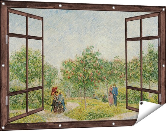 Akoestisch Schilderij 70x100 cm Amandelbloesem - Kunst - Van Gogh - Beige - | Leen Bakker
