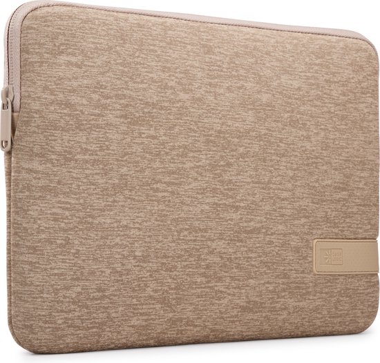 Beige laptophoes met Case Logic logo op een beige band.