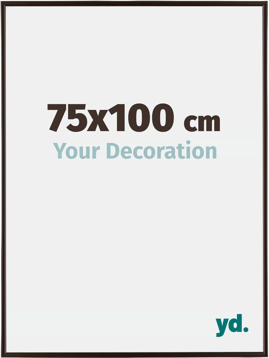 yd. Your Decoration - Fotolijst 75x100 cm - Kunststof - Antraciet - Evry