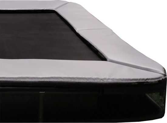 Etan® Sky-Flyer Trampoline Inground Beschermrand - t.b.v. trampoline van 281 x 201 cm / 0965ft - Grijs - Rechthoekig - Goede Kwaliteit