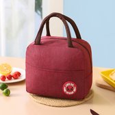 Koeltas - Praktisch en Compact - Voor Zomerse Picknicks, School, Werk en Lunch - Geschikt voor Volwassenen en Kinderen - In een Klassiek Rode kleur