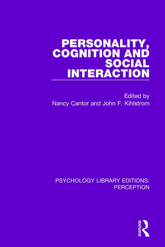 Psychology Library Editions: Perception- Personality, Cognit ... - cover