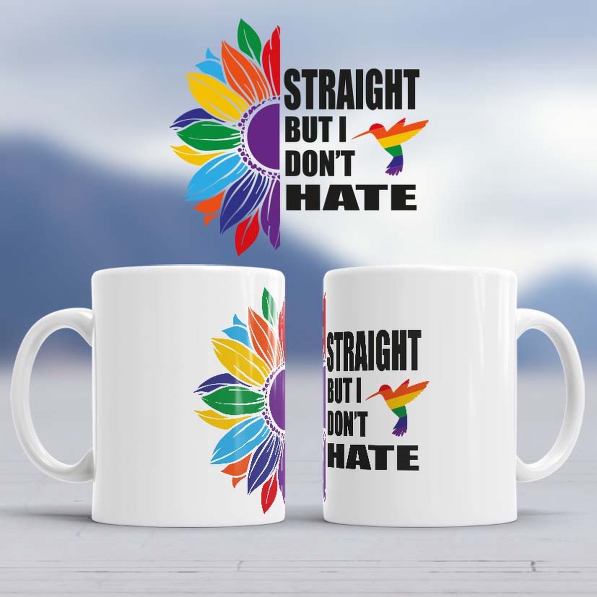 Mok Straight but don't hate - Pride - Gay - Gay Pride Parade (Pride parade) - LGTBQIA+