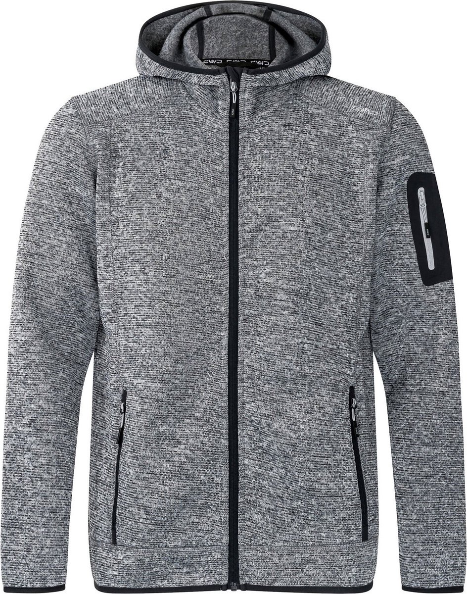 CMP Melange Fleece Jas Outdoorjas Mannen Grijs